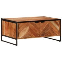 mesa de centromesa auxiliarmesita de centro madera maciza de acacia 90x55x40 cm