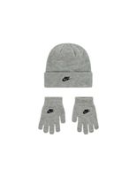 gorro nike club beanieglove set nino gris