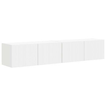 Mueble De Tv Montado En La Pared 2 Uds | Mueble De Salón | Gabinete De Tv 78,5 X 31 X 29,5 Cm