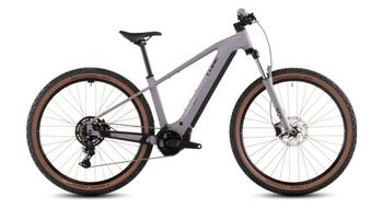 Cube reaction hybrid performance 600 mtb electrica hardtail shimano 9s 600 wh bosch 75 nm 29   gris ciruela morado 2026