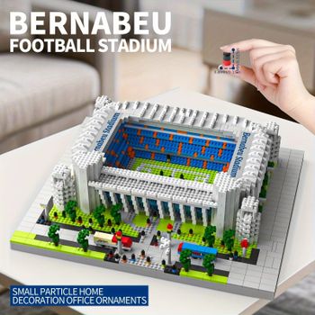 Más de 3000 Uds. Juego de bloques de construcción de estadio 3D, modelo de Arena de fútbol icónico grande para adultos, regalo de decoración del hogar de arquitectura DIY