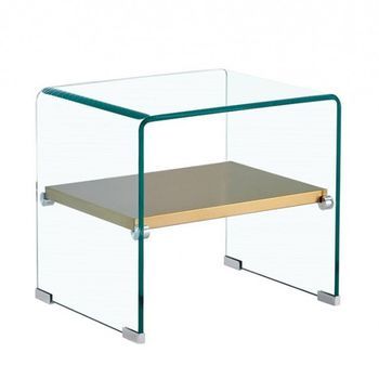Mesa Auxiliar De Cristal Nord