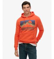 superdry para hombre m2014240a sudadera great outdoors relaxed hood naranja m casual algodon manga larga