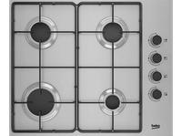 placa de gas - beko higg 64103 sx 4 zonas gas butano 61 cm inox