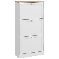 mueble zapatero 60x235x115 cm blanco