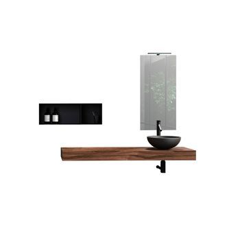 Composición Baño 6 Piezas Astra Nogal En Mdf