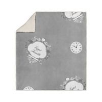 soleil d ocre fleece sherpa microfibra family spirit - 110 x 160 cm - gris