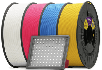 WINKLE PACK LITOFANIA | BLANCO-ROJO-AZUL-AMARILLO + LUZ RETROILUMINACIÓN + 1KG TRANSICION | 1.75 | 300GR