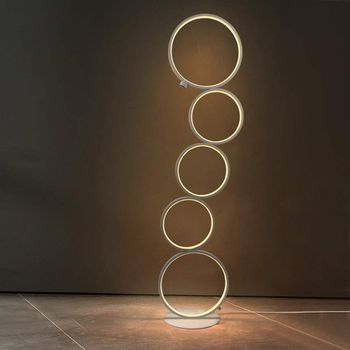 Lámpara De Pie Salón Lámpara De Pie De Intensidad Regulable 33w Interruptor Táctil 3000k Zmh