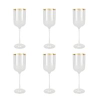 copas borde dorado nish - lot de 6