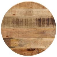 tablero de mesa redondo madera maciza mango rugosa o 60x15 cm vidaxl