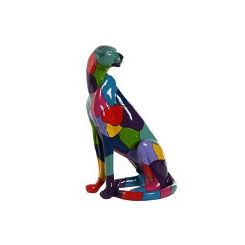 Figura Resina 25x18x41 Pantera Multicolor