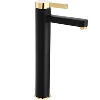 grifo de lavabo rea polo black gold high