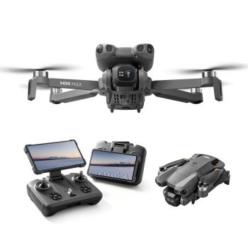 CDRC V618 MAX GPS 5G WiFi FPV con control LCD plegable 1080P HD cámara dual servo gimbal 360° evitación de obstáculos Ai