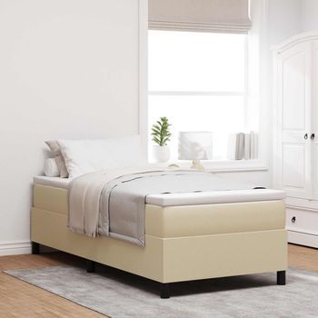 Vidaxl Cama De Plataforma Verde Grisáceo 100 X 200 Cm Tela De Pana