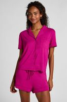 hunkemoller pantalon corto de jersey essential rosa