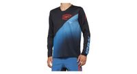 maillot de manga larga 100  r core x azul   negro