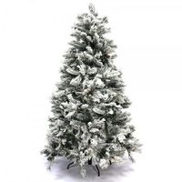 arbol de navidad nevado blanco decorado 180 cm