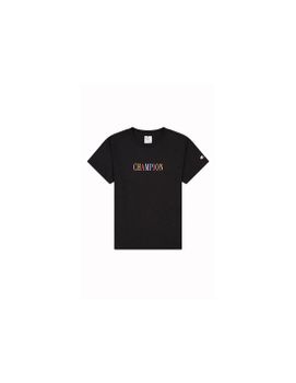 Camiseta Champion Crewneck Croptop Negro Mujer