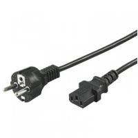 goobay cable de alimentacion para cpu recto c14c13 2m negro