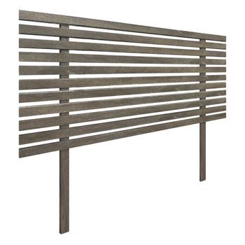 Cabecero De Madera Reciclada Dm Estilo Japones Con Patas 105x115cm Camas 105 - Roble Amazonas