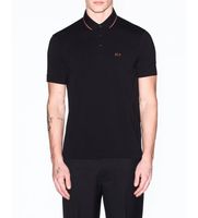 ax armani exchange para hombre xm001289af10363mc536 polo entallado s negro casual algodon manga corta
