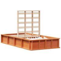 estructura de cama marron cera 80 x 200 cm vidaxl