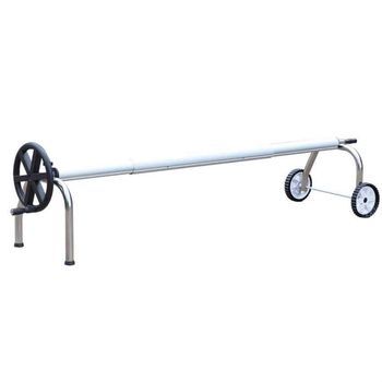 Enrollador Manta Térmica Piscina Icpe4 40m² Telescópico - 5-6.5m Diámetro 100mm