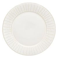 lote de 6 platos llanos con borde rayado camille 27 cm blancos - atmosphera createur dinterieur