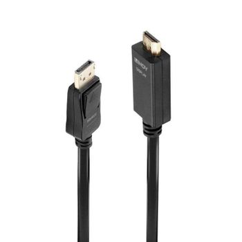 Cable DisplayPort a HDMI Lindy 36923 3m 4K UHD Plug and Play Negro