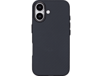 funda movil - isy isc 3743 compatible con iphone 16 resistente a golpes negro carbon
