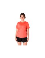 camiseta de running asics core ss top mujer sun coral