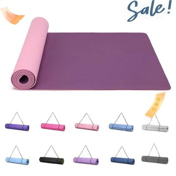 Good Nite Estera de yoga antideslizante y estructurada 183x61 cm 6/10 mm de grosor con cinturón de transporte Material TPE