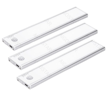 Lámpara LED con sensor para armarios 2,2 W regulable 3 piezas