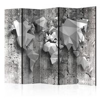 biombo - world map origami ii 225x172 cm