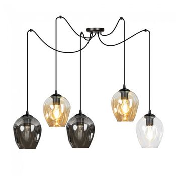 Lámpara colgante maranto mix (5 luces)