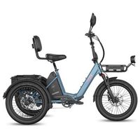 triciclo electrico fafrees f20 mate ii de 25 ah plegable comodo y de gran autonomia azul