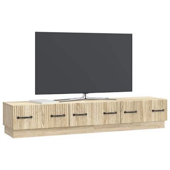 Mueble De Tv | Mueble De Salón | Gabinete De Tv Con Cajón Roble Sonoma 147 X 34,5 X 27 Cm