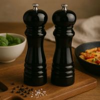 duo de molinillos de sal y pimienta madera negro