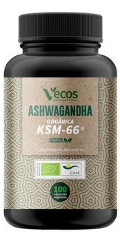 Vecos Nucoceutical Ashwagandha Orgánica KSM-66 100 VegCaps