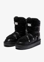 botas con forro calido nordic fur black - negro