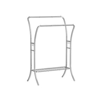 Burro de Ropa Portátil Metal Resistente, Plata
