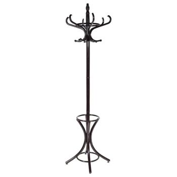 Perchero de pie de madera marrón 53x39x187hcm