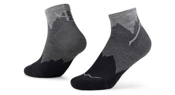 Calcetines buff merino lightweight quarter 3  negro