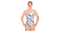 banador de playa mako aumakua venice para mujer blanco   multicolor