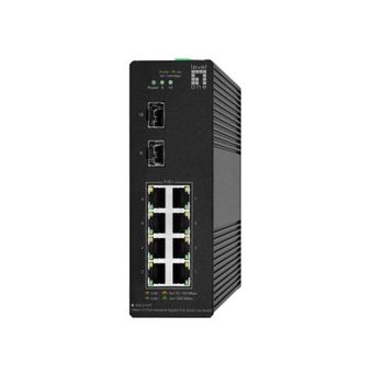 Conmutador LevelOne IGS-2110P Gestionado L2 8 Puertos Gigabit PoE+