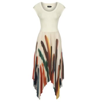 Desigual Vestido largo BRUSHES LACROIX para mujer