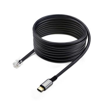 Adaptador USB-C a RJ9 StarTech UR9-HEADSET-ADAPTER 1,8 m Negro Plug and Play
