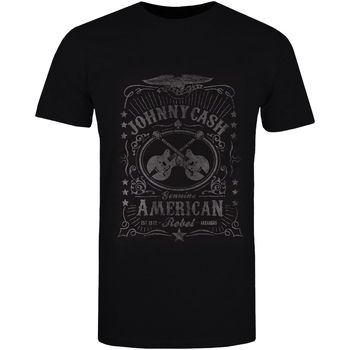 Johnny Cash Camiseta manga larga American Rebel para mujer