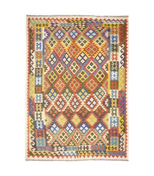 Kilim Maimana 717 - Alfombra manual de Lana - 178x258